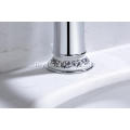 ကြွေကွင်းနှင့်အတူ Chrome တစ်ခုတည်းအပေါက် basin faucet